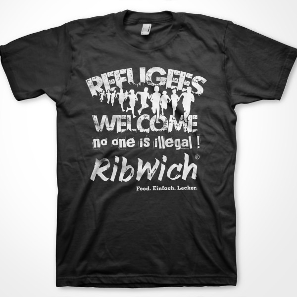 T-Shirt mit Motiv und Spende für Flüchtlinge